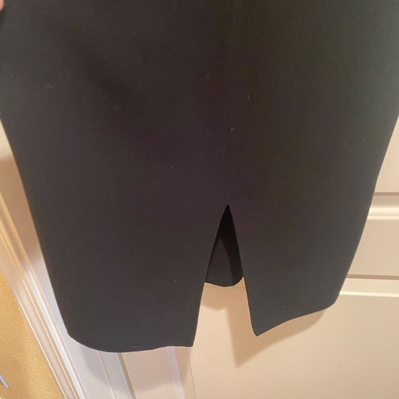 Michael Kors Collection black form fitting cap sleeve midi dress size 10. - Picture 5 of 7